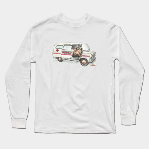 Dodo girl in the Ambulance Long Sleeve T-Shirt by The Dodo Gallery